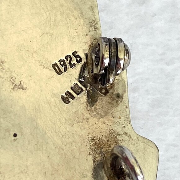 VTG Sterling Silver 925 Mexico Hollow Christmas Tree Brooch Pendant - Picture 7 of 16